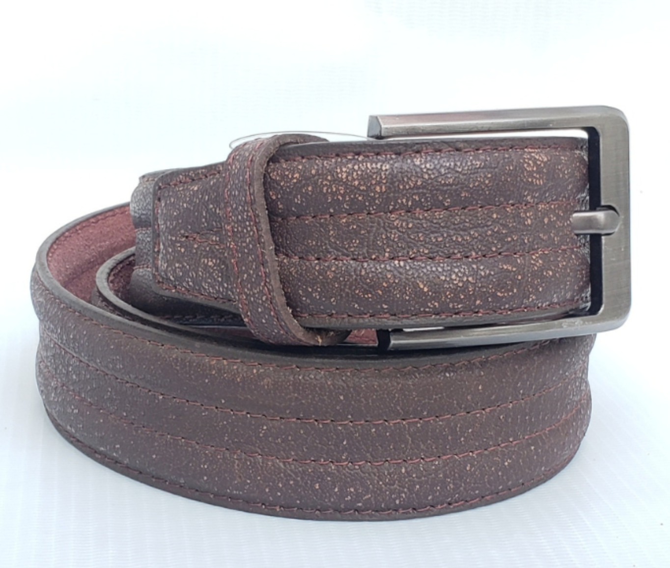 OLD ITALY BROWN BUFFALO REAL LEATHER BELT FOR MEN