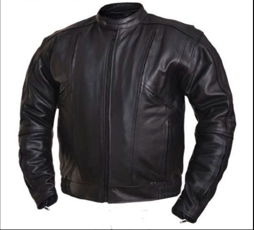 BIG & TALL MEN’S COW-HIDE LEATHER JACKET FOR MEN