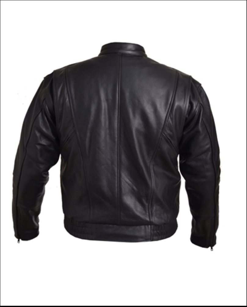 BIG & TALL MEN’S COW-HIDE LEATHER JACKET FOR MEN