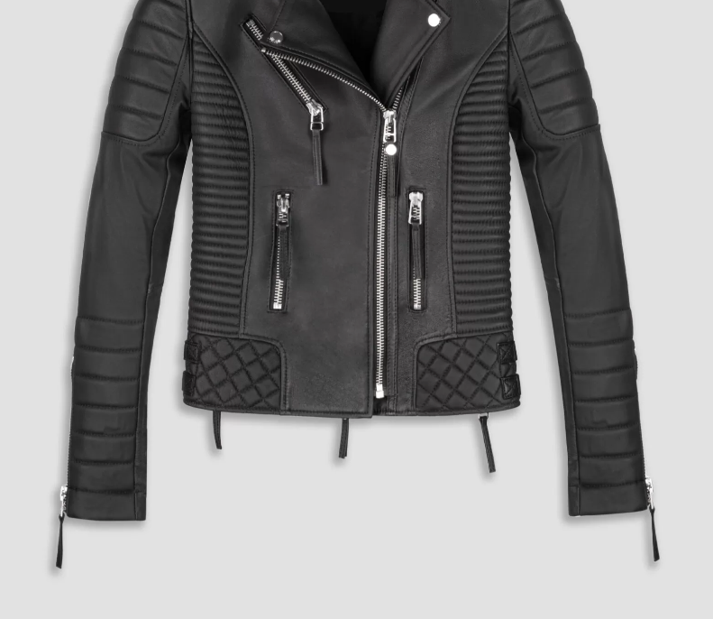 Bodaskin Women Leather Jacket-Black