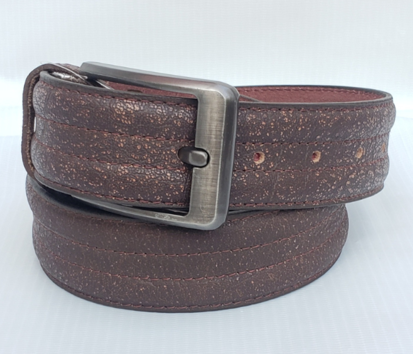 OLD ITALY BROWN BUFFALO REAL LEATHER BELT FOR MEN