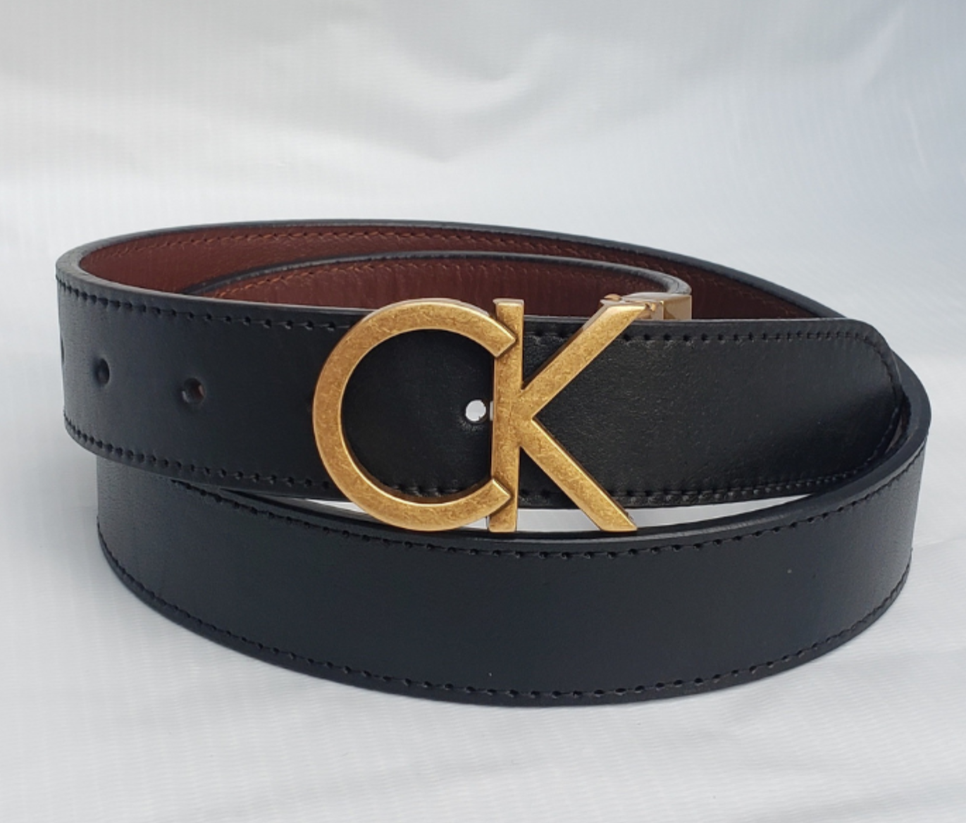 BLACK & BROWN DOUBLE SIDED LIMITED EDITION LEATHER BELT FOR MEN